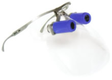 Elspace Titanium magnification loupe with protective mask