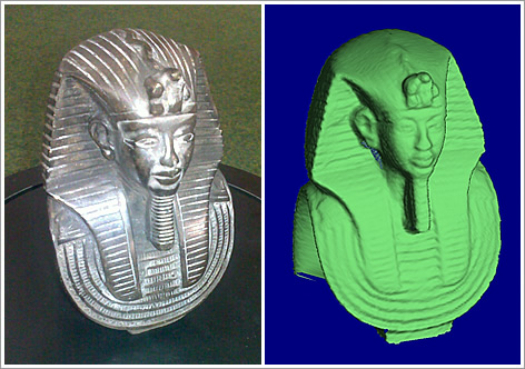 INGEO - Scansione tridimensionale di busto di Faraone